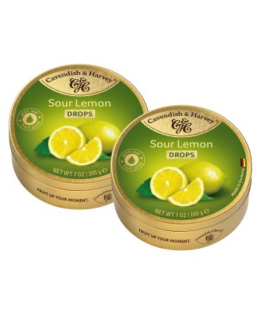 Cavendish & Harvey Cavendish & Harvey Sour Lemon Drops Set of 2 packs of 200 g lemon candies