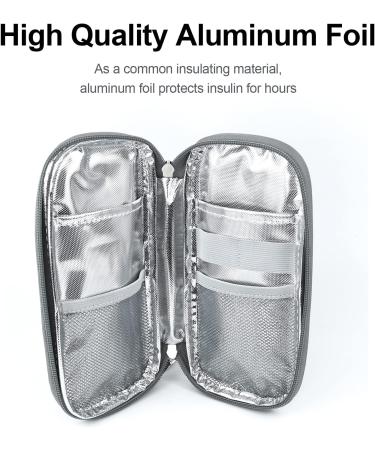 LengKe Insulin Travel Case Portable Medical Cooler Bag for Diabetes - Insulin Travel Case for Insulin Pen and Medication Diabetic Supplies with Protective Ice Pack (Green) - Buy Online on GoSupps.com