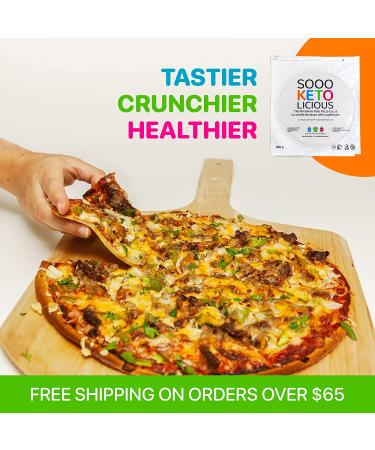 Premium Fresh Keto Pizza Crust - Low Carb, Soy-Free, No Additives, Preservatives, or Artificial Flavors - 12 2 Pack - Buy Online on GoSupps.com