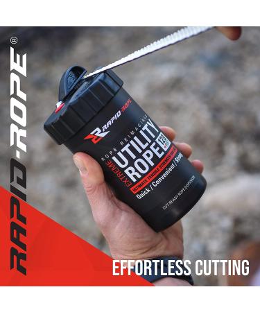 Rapid Rope Canister (Orange) - 120ft 1100lb Tested Nylon Paracord for Hiking, Camping, Survival & Climbing - All Purpose Outdoor Rope - Buy Online on GoSupps.com