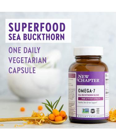 New Chapter Supercritical Omega 7 with Sea Buckthorn - 30 Vegetarian Capsules - Buy Online on GoSupps.com