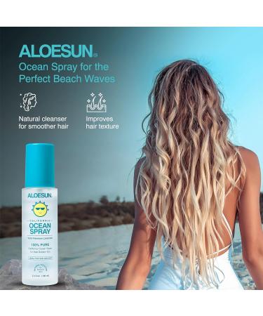 Ocean Spray Pure California Sea Salt Water Face Mist - Organic Lavender Infused Tanning & Acne Treatment | Travel Size 3.4 Fl Oz - Buy Online on GoSupps.com