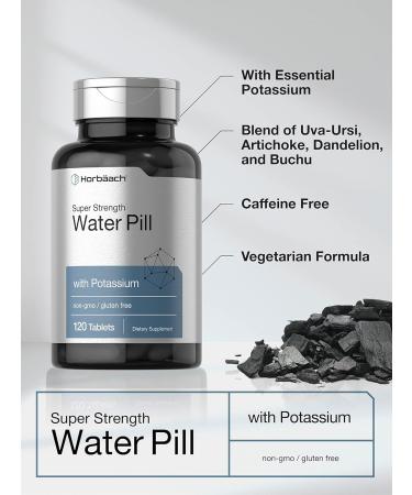 Horb ach Water Pills | Super Strength | 120 Tablets | Vegetarian Non-GMO & Gluten Free Supplement - Buy Online on GoSupps.com