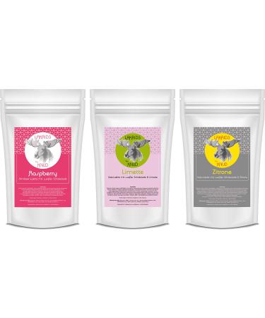 Lakrids Knud | Pack of 3 Liquorice Tasting Set from Sweden Liquorice Raspberry Lemon Lime Fruity