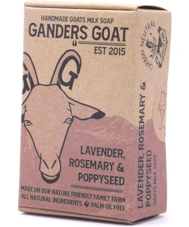 Lavender Rosemary and Poppyseed Goat Milk Soap 100g - Buy Online on GoSupps.com