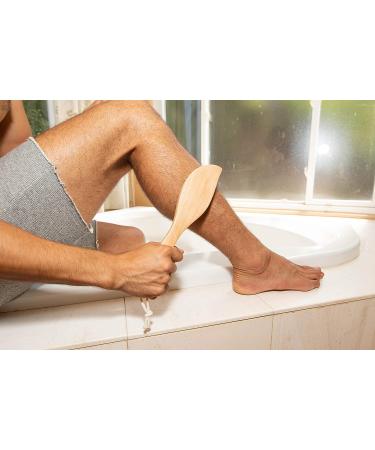 GranNaturals Dry Skin and Body Brush - 11.4 Inches - Exfoliate, Improve Blood Circulation, Reduce Cellulite - Natural Bristle Brush for Back, Legs, Feet - Buy Online on GoSupps.com