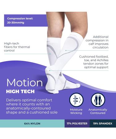 Buy Sigvaris Women's L Short Socks - White/Opulent Garden | International Shipping Available - Buy Online on GoSupps.com