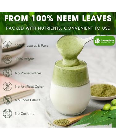 Lavendium Premium 500g (17.6oz) Neem Leaf Powder 100% Natural and Pure from Neem Leaves Neem Leaves Herbal Tea No Additives No Gluten No Sugar Vegan CA Neem 500 Gr - Buy Online on GoSupps.com