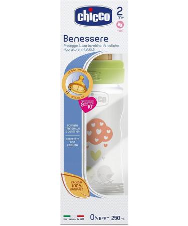 Chicco Well-being Rubber Feeding Bottle - Unisex Medium 250ml - Buy Online on GoSupps.com
