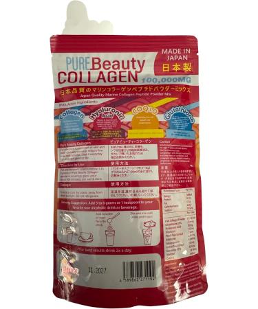 Pure Beauty Collagen 100 000mg Marine Collagen Powder Mix - Buy Online on GoSupps.com