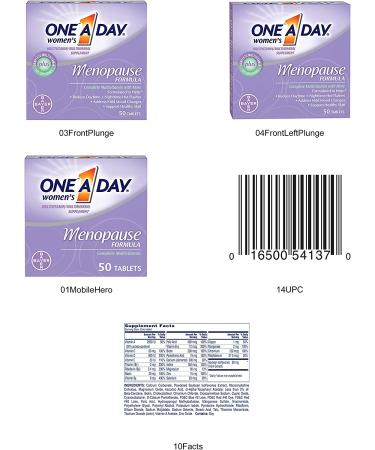 One A Day Women's Menopause Multivitamin - 50 Tablets for Hormonal Balance & Wellness - Buy Online on GoSupps.com