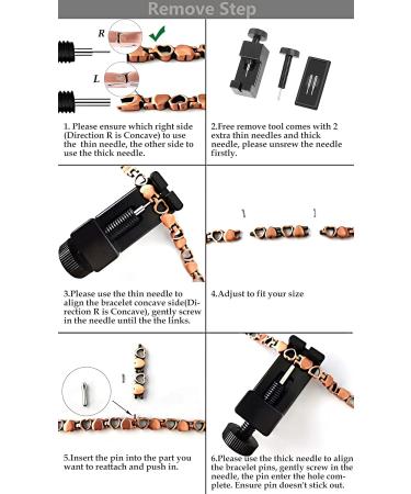 Shop Vicmag Magnetic Bracelets for Women - Titanium Steel 3500 Gauss Magnets Heart Design Gift with Distance Tools - Buy Online on GoSupps.com