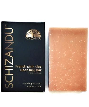 Clay Cleansing Bar Soap Organic Herbal Skin Detox with French Pink Clay | 4 oz. | 100% Pure Natural Luxury For Skin and Body Detoxification Moisturizing Nourishing Beauty Bar