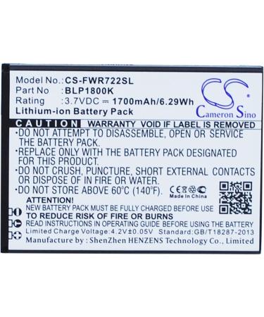 Replacement Battery for Franklin Wireless R722 R774 R775 - BLP1800K 1700mAh/3.7V - International Shipping Available - Buy Online on GoSupps.com