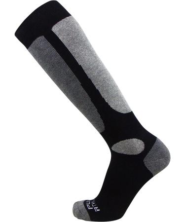 Pure Athlete Ski Socks - Unisex Snowboarding & Winter Gear - 3 Pairs, Black, L-XL - Buy Online on GoSupps.com