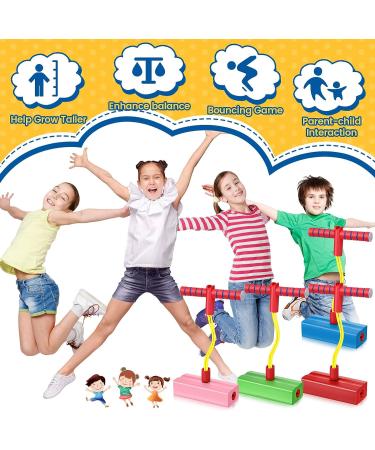 Pogo Stick Foam Jumper Set for Kids & Adults - Fun and Safe Indoor/Outdoor Sports Toy with Squeaky Sounds - Perfect Gift Idea - Buy Online on GoSupps.com