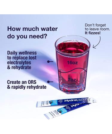 Hydralyte Immunity | Elderberry & Vitamin C Electrolyte Powder Packets - 20 Count | Immune Support Hydration with Zinc & Electrolytes - Buy Online on GoSupps.com