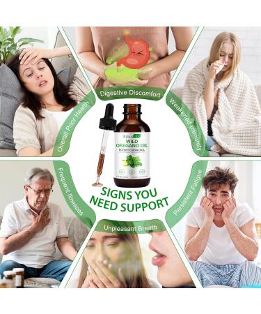 Organic Oregano Oil Liquid Drops Natural Herbal Supplement with Oil of Oregano Drops Immune Digestive Support & Energy Non-GMO Gluten Free 2 FL OZ 2 Fl Oz (Pack of 1) - Buy Online on GoSupps.com