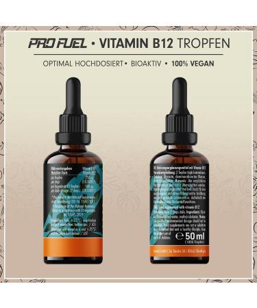 Vitamin B12 Drops 2x1800 Drops - Bioactive Methylcobalamin 500mcg - Vegan Preservative-Free - Laboratory Tested Quality - Buy Online on GoSupps.com