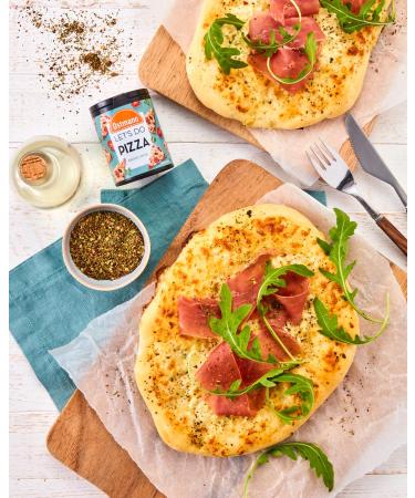 Ostmann Pizza Topping - Authentic Italian Spice Blend with Mediterranean Herbs & Roasted Garlic | 25g Recyclable Metal Can - Buy Online on GoSupps.com