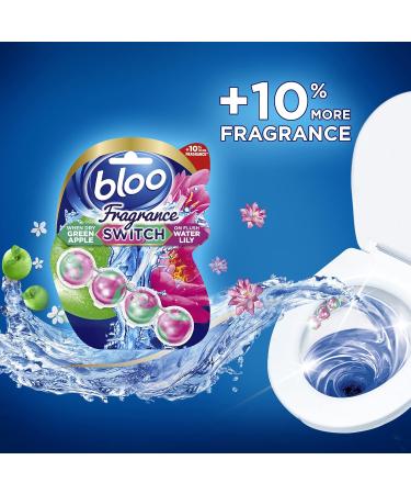 Bloo Fragrance Switch Lily & Apple Premium Toilet Rim Block 50g - Floral Apple & Water Lily - Buy Online on GoSupps.com