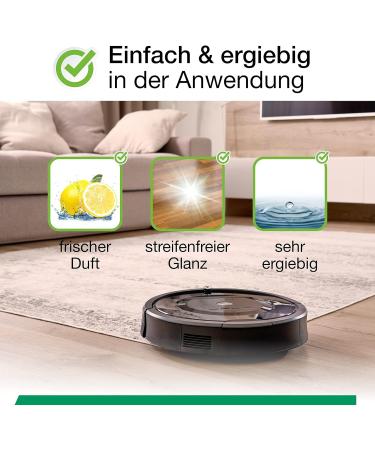 Biohy Wischroboter Cleaning Agent (2x1L) | Soil Cleaner for Wooden Floors | Laminate & Parquet Care | Strip-Free Shine | Low-Foam Concentrate - Buy Online on GoSupps.com