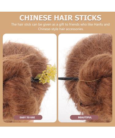 minkissy Hairpin Hair Decorations for Women Hair Chopsticks for Women Hair Gems for Women Decorative Hair Clips Women Chignon Pin Hair Sticks Hair Pin Retro Hair Stick Miss Wood Japan Hanfu - Buy Online on GoSupps.com