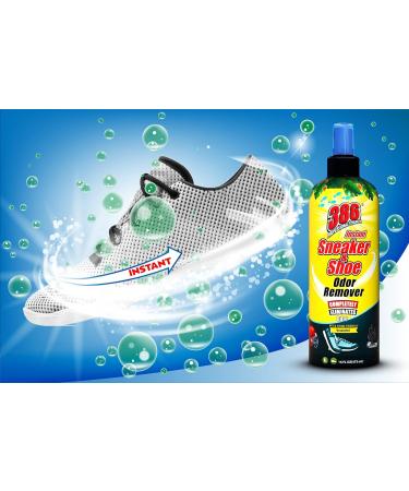 386 Professional Strength Shoe Odor Eliminator - 16oz Unscented Deodorizer for Shoes, Boots, Sports Gear, Gloves - Eliminates Odors at the Source - Buy Online on GoSupps.com