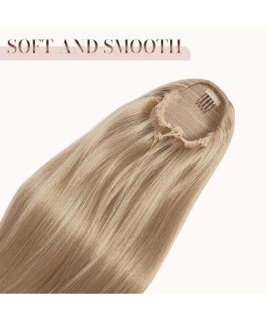 Feshfen 70cm Blonde Drawstring Ponytail Extensions - Long Straight Synthetic Braid for Women - Buy Online on GoSupps.com