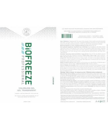 Biofreeze 13841 Pain Relief Gel 4 oz. Tube Cooling Topical Analgesic for Arthritis Fast Acting and Long Lasting Pain Reliever Cream for Muscle Pain Joint Pain Back Pain Colorless Formula - Buy Online on GoSupps.com