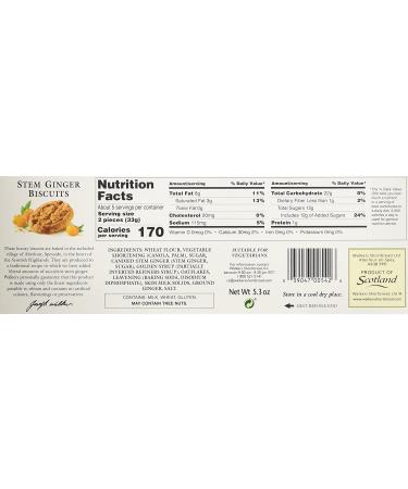 Walkers Stem Ginger Cookies 5.3 oz - 2 Pack - Delicious Treats - Buy Online on GoSupps.com