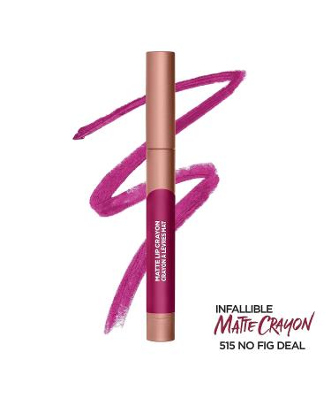 L'Oreal Paris Infallible Matte Lip Crayon - No Blossom Fig Deal - 1 Count - Buy Online on GoSupps.com