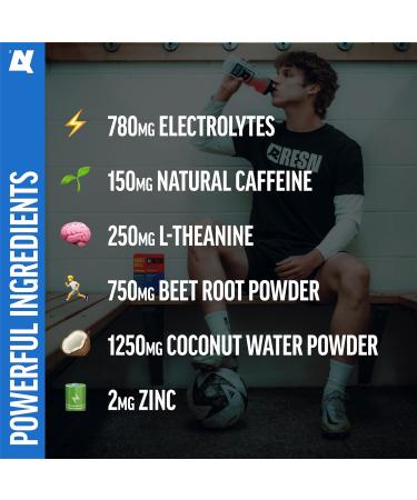 RESN Endure Electrolytes Variety Pack - Energizing Drink Mix for Hydration Natural Caffeine & Coconut | 15 Stick Packs for Home Gym & Sports - Buy Online on GoSupps.com