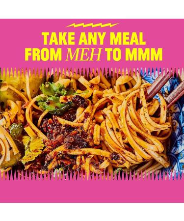 FLY BY JING Sichuan Chili Crisp 6oz Deliciously Savory Umami Spicy Tingly Crispy Gourmet All Natural Vegan Gluten-Free Hot Chili Oil Sauce with Sichuan Pepper Good on Everything - Buy Online on GoSupps.com