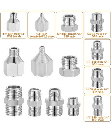 15-Piece Airbrush Quick Release Coupling Adapter Kit for Air Compressor and Hose - Buy Online on GoSupps.com