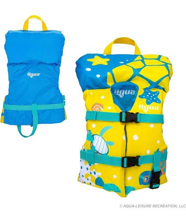Coast Guard-Approved Aqua Life Jacket PFD | Flex-Form-Fit Design | Seafoam Blue | Infant/Kids/Youth - Buy Online on GoSupps.com