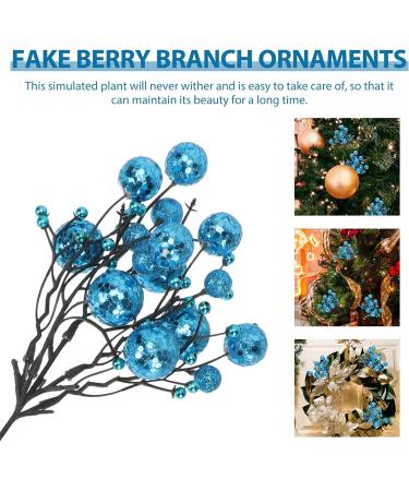 HOMSFOU 36 Pcs Berry Bunch Cuttings Holiday Wedding Decor Christmas Wreath Picks Red Berry Stems Decorative Berry Picks Artificial Plant Wreath Accessories Household Plastic Blue Berries Bluex6pcs 30x10cmx6pcs - Buy Online on GoSupps.com