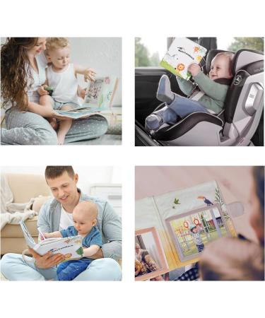 Organic Cotton Baby Photo Album | Children's Photo Book with Bite Ring & Trailer | Perfect Gift for Newborns | Safari Theme for Boys & Girls - Buy Online on GoSupps.com
