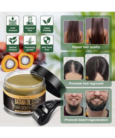 100% Organic Batana Oil for Hair Growth - Dr. Sebi Raw Unrefined Oil from Honduras Promotes Regrowth & Moisturizes Scalp - Buy Online on GoSupps.com