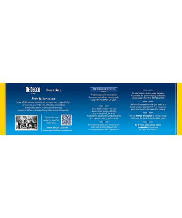 De Cecco Semolina Pasta  Bucatini No.15  1 Pound (Pack of 5) 16 Ounce (Pack of 5) - Buy Online on GoSupps.com