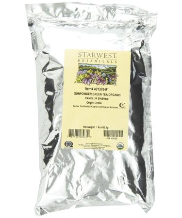 Starwest Botanicals Organic Gunpowder Green Tea 1 lb (453.6 g)
