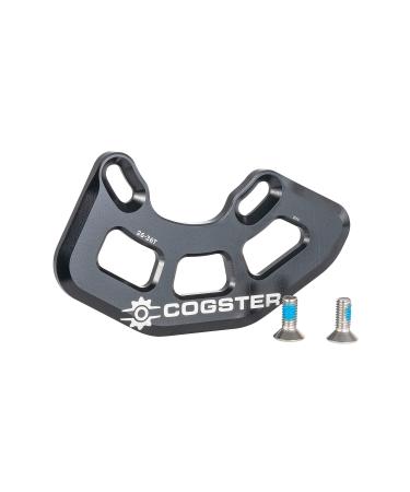 COGSTER FortiGuard Alloy MTB Bash Guard -A ISCG05 Bicycle Chain Guard for 26T-36T Chainrings, Bike Taco Bash for Your Mountain Bike Chain, BMX Chain Black
