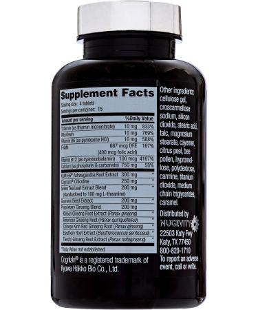 Energy EFP Brain Booster | Nootropic Energy Supplements for Focus & Stamina | 60 Ct with Citicoline Vitamin B Ashwagandha L-Theanine Ginseng - Ship Internationally - Buy Online on GoSupps.com