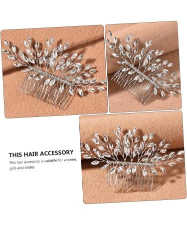 Didiseaon Hair Comb Hair Clips for Women Leaves Headpiece Wedding Headpiece for Bride Wedding Hairpin Rhinestone Headpiece Slide Combs Miss Rhinestones Pearl Rhinestone Hair - Buy Online on GoSupps.com