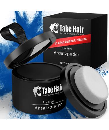 Take hair approach powder men i 100% waterproof incl. Mirror and sponge i 4g hair powder i hair thicket hair thickener base spray i base powder for gray hair cover (base powder black) - Buy Online on GoSupps.com