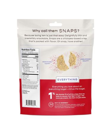 34 Degrees Crisps Variety Pack - Sea Salt, Everything, Umami | Thin, Light, Crunchy & Gluten-Free Chickpea Snack - 3 Pack (3.2 oz each) - Buy Online on GoSupps.com
