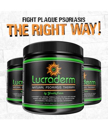 Lucraderm Natural Oral Plaque Psoriasis Treatment - Immune Support with Antioxidants, Vitamins, Minerals & Probiotics - Buy Online on GoSupps.com
