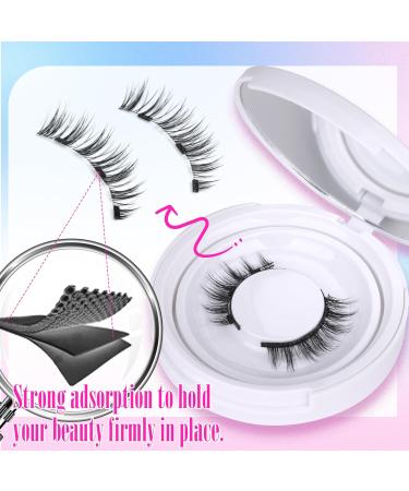 Magnetic Eyelashes Cat Eye Wispy Lashes Magnetic False Eyelashes with Applicator No Glue Needed Natural Strip Lashes Durable 1 Pair Magnetic Lashes - Buy Online on GoSupps.com