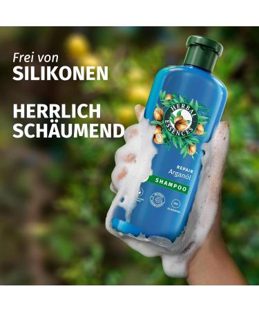 Herbal Essences Repair Shampoo with Argan Oil 350ml | Vegan Silicone-Free Natural Ingredients for Smoother Shiny Hair - Buy Online on GoSupps.com