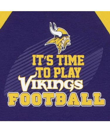 NFL Minnesota Vikings Baby Boys Sleep and Play Footie - Purple/Gold (3-6 Months) - Buy Online on GoSupps.com